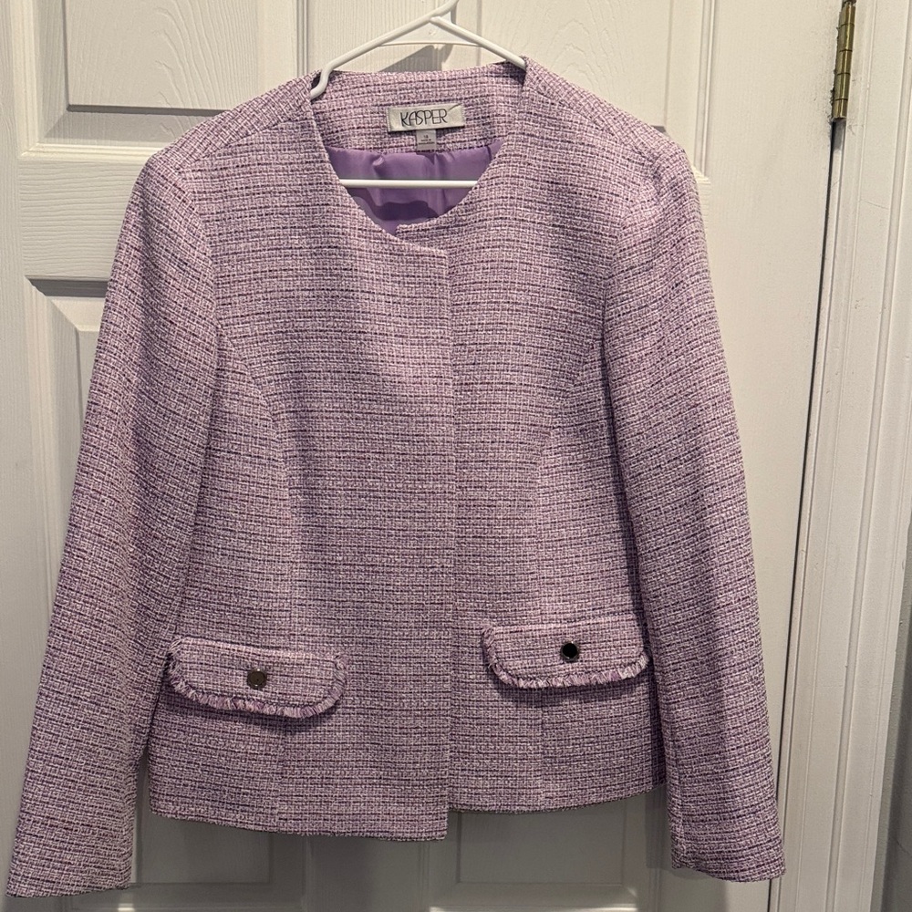 Kasper Lavender Tweed Blazer